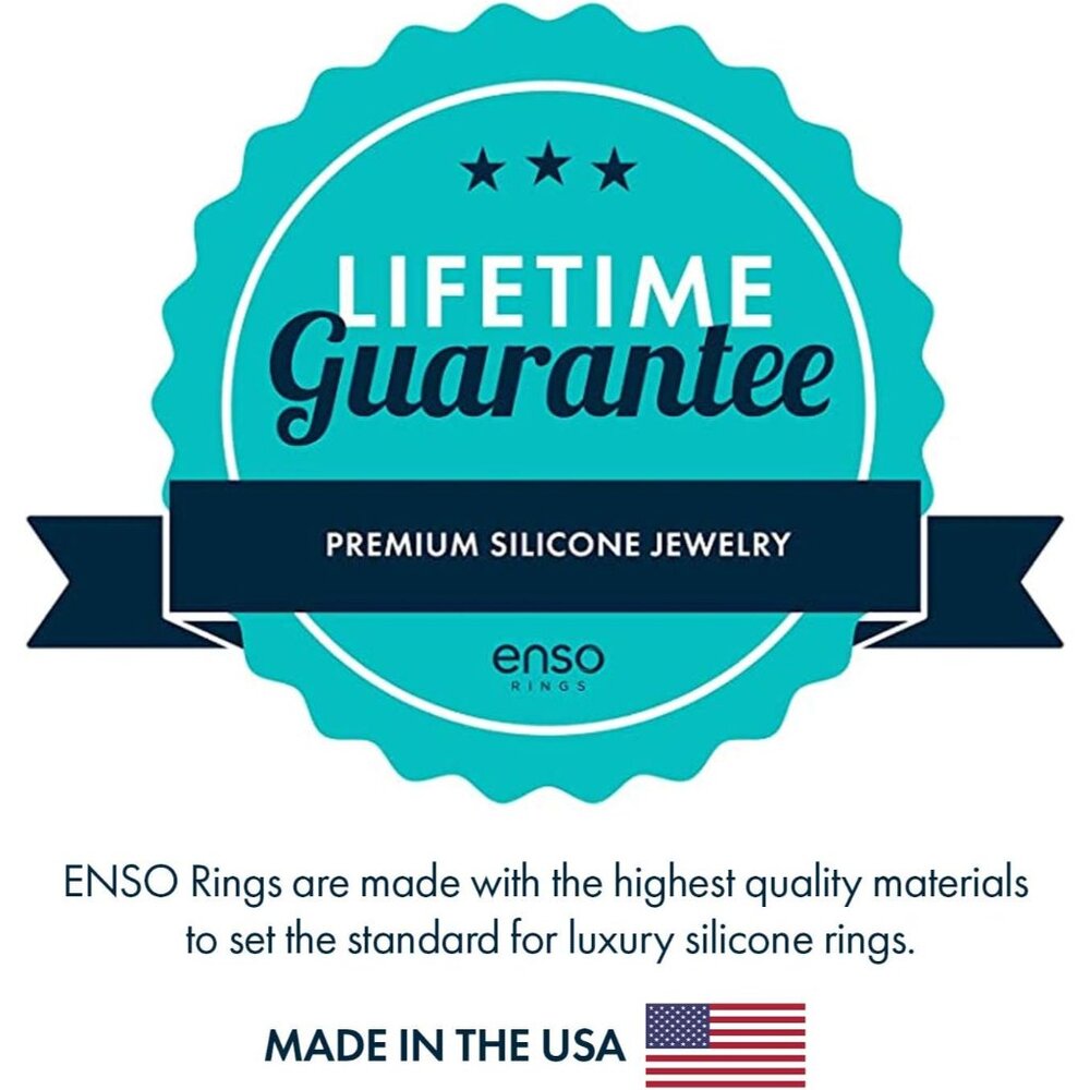 Pearl-Colored Thin Elements Silicone Wedding Ring… - image 5